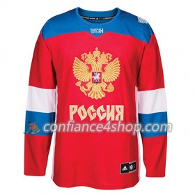 Adidas Maillot de Hockey Russie Blank Coupe du monde de hockey sur glace 2016 Rouge Premier - Homme